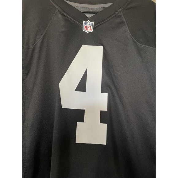 NIKE Las Vegas Raiders Derek Carr Black NFL Jersey Men’s XXL - Picture 3 of 7